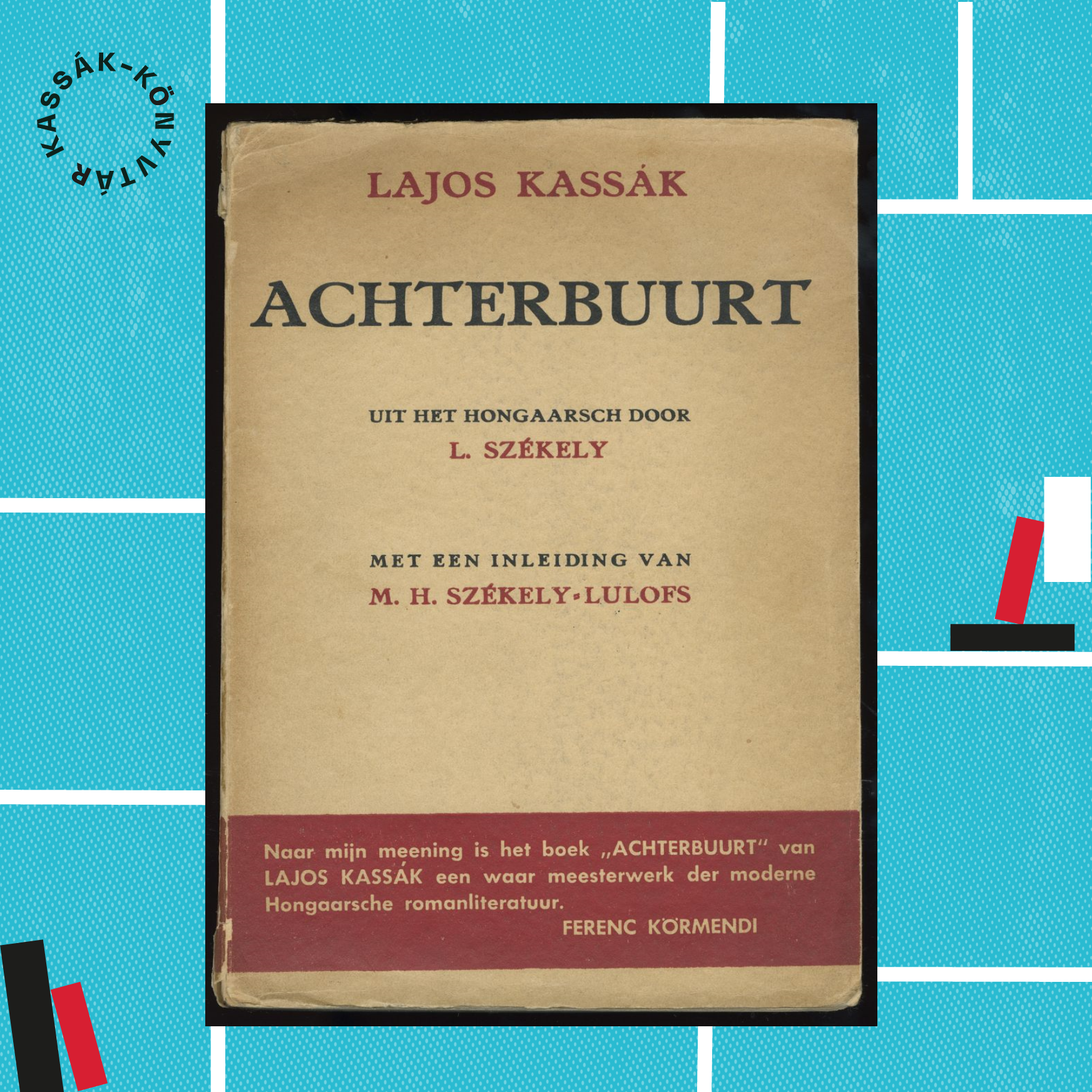 Az Achterbuurt címen megjelent Székely fordítás hátsó borító