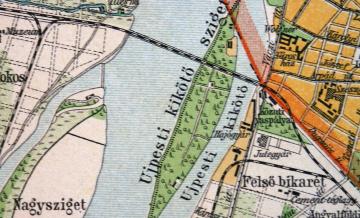 Népsziget térképen, 1906